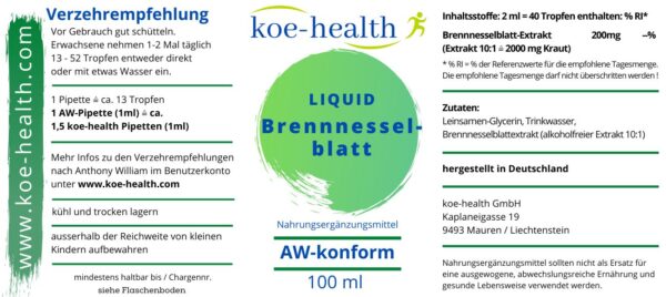 Brennnesselblatt-Liquid