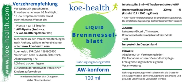 Brennnesselblatt-Liquid
