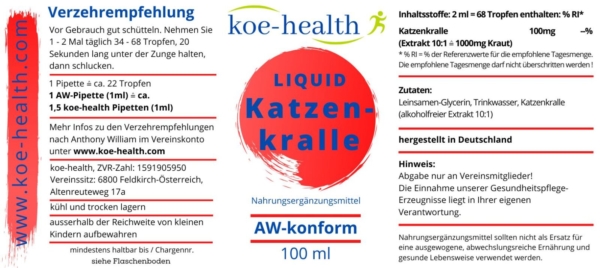 Katzenkralle-Liquid