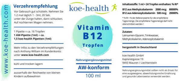 B12_Etikette Vitamin B12-Tropfen